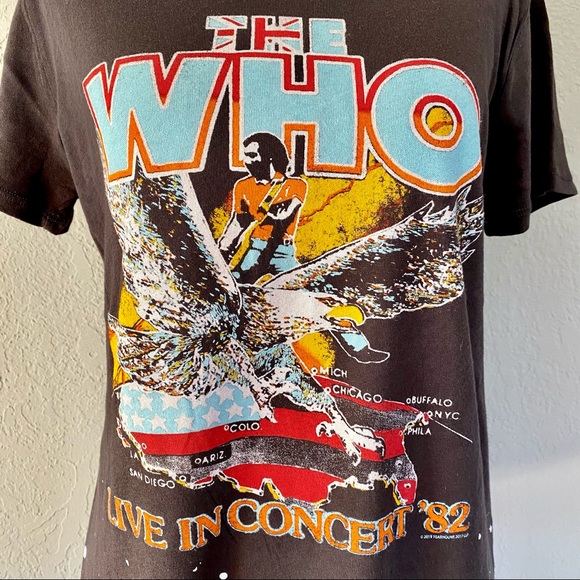 NWT Chaser The Who Vintage Live in Concert '82 Tee - Picture 10 of 15